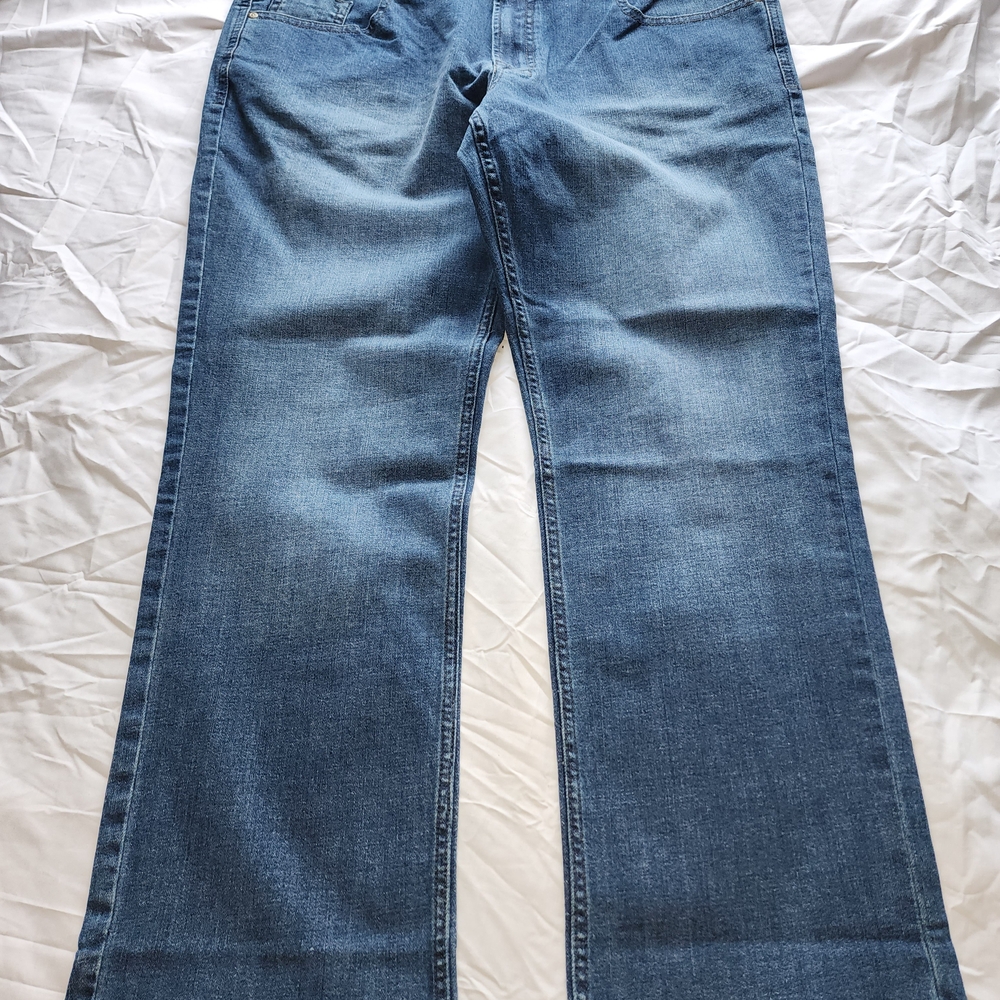 Buffalo David Bitton Jackson-x Straight Stretch Denim Blue Jeans Size 40/30